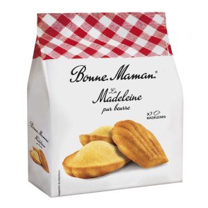 Top Food Feinkost - Bonne Maman La Madeleine pur beurre 175g. Klassische französische Madeleines mit Butter und frischen Eiern gebacken. 7 Stück einzeln verpackt