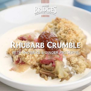 Top Food Feinkost - Mrs Bridges Rhabarber Crumble Rezept