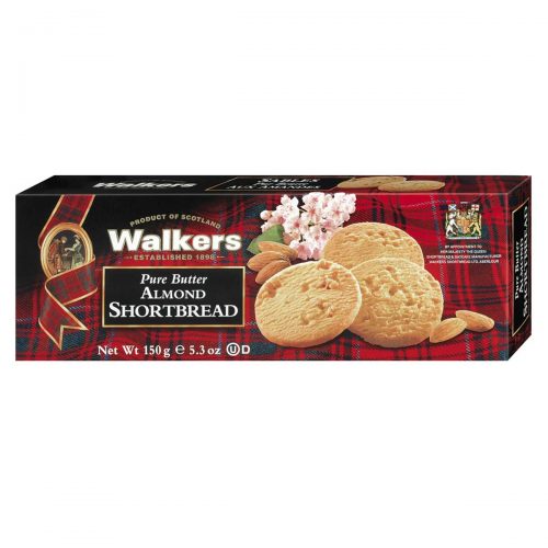 Top Food Feinkost - Walkers Shortbread Ltd. Almond Shortbread 150g | Schottisches Buttergebäck mit Mandeln.