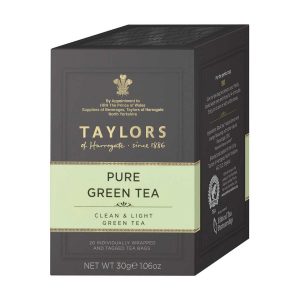 Top Food Feinkost - Taylors of Harrogate Pure Green Tea 30 g - 20 Aufgussbeutel | Sencha Grüntee.