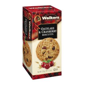 Top Food Feinkost - Walkers Shortbread Ltd. Oatflake & Cranberry Biscuits 150g | Schottische Biscuits mit Haferflocken und Cranberries.
