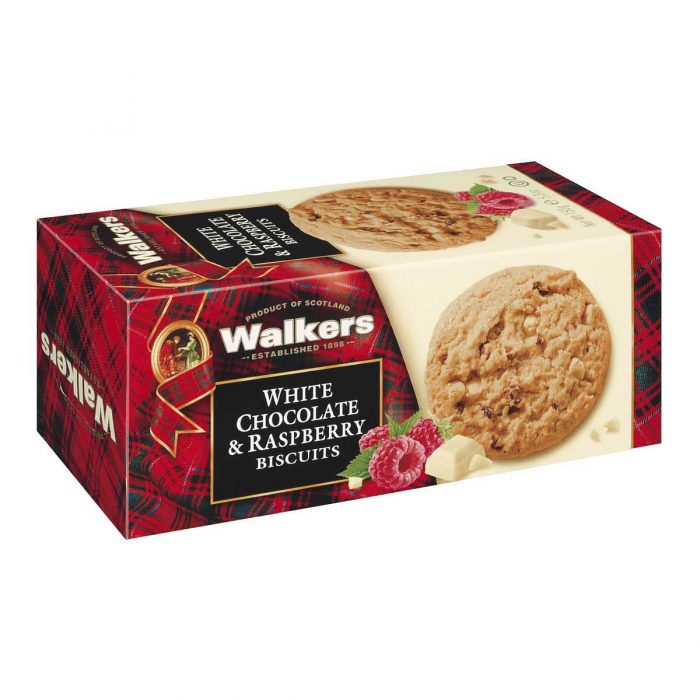 Walkers Shortbread Ltd. - White Chocolate & Raspberry Biscuits 150g – Bild 2