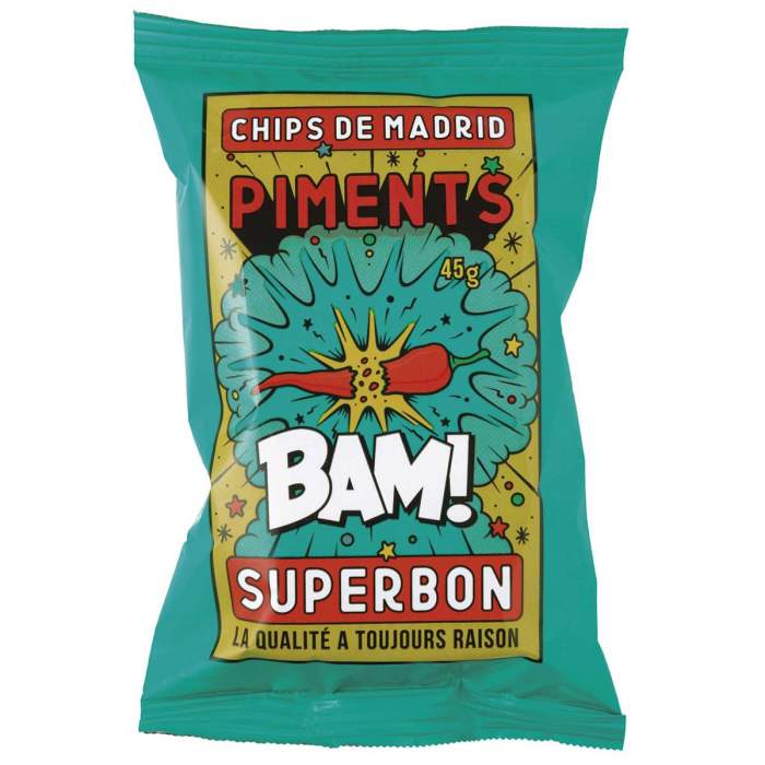 Top Food Feinkost - Superbon Chips 45g. Piments | Kartoffelchips