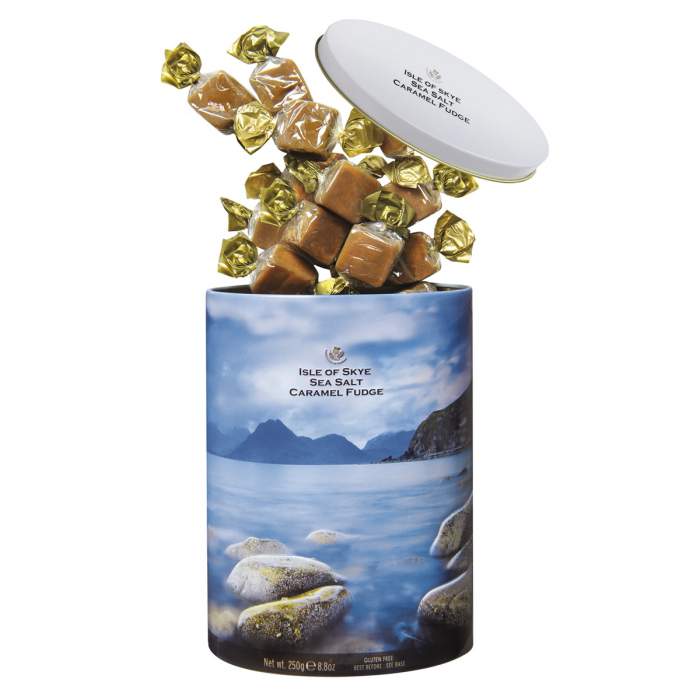 Gardiners of Scotland - "Isle of Skye" Sea Salt Fudge 250g - Dose – Bild 2