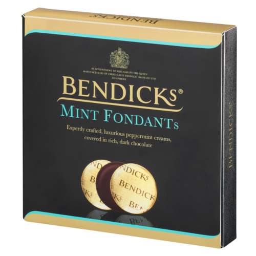Top Food Feinkost - Bendicks Mint Fondants 180g | Zartbitterschokolade mit Pfefferminzfondantfüllung (68%)
