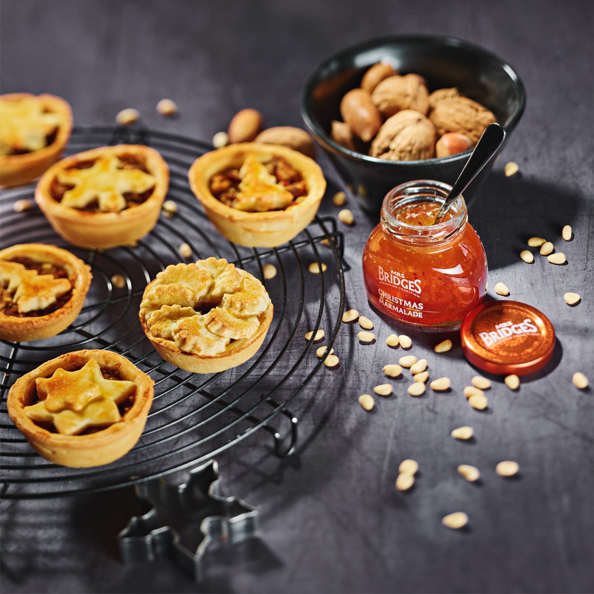 Top Food Feinkost - Rezept Mince Pies mit Mrs Bridges Christmas Marmalade