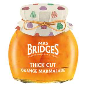 Top Food Feinkost - Mrs Bridges Thick Cut Orange Marmalade 340g | Orangen Marmelade mit grob geschnittener Orangenschale.