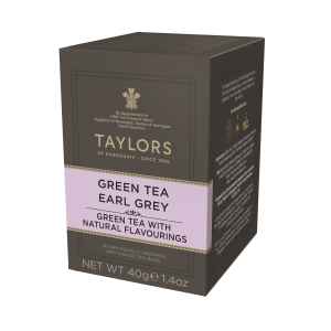 Top Food Feinkost - Taylors of Harrogate Green Tea Earl Grey 40g - 20 Aufgussbeutel | Grüner Earl Grey Tee mit Bergamottearoma in einer praktischen Portionierpackung.