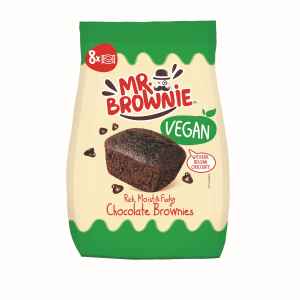 Top Food Feinkost - Mr. Brownie Chocolate Brownie vegan 200g | 8 vegane Schoko Brownies mit belgischer Schokolade.