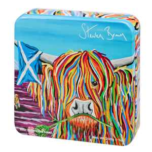 Top Food Feinkost - Gardiners of Scotland "Hamish McCoo" Malt Whisky Fudge 200g - Dose | Cremiges Butterkaramell in einer dekorativen Geschenkdose.