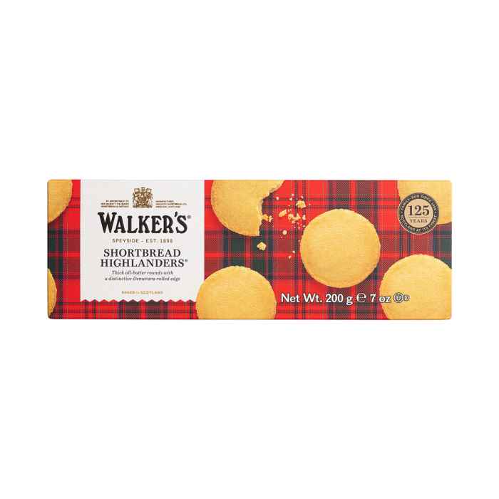 Top Food Feinkost - Walkers Shortbread Ltd. Shortbread Highlanders 200g | Shortbread Highlanders mit knusprigem Demerara Zuckerrand.