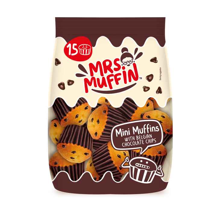 Top Food Feinkost - Mrs. Muffin 15 Mini Muffins with Belgien chocolate chips