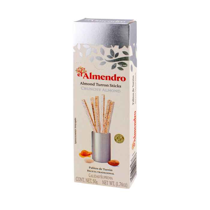 Top Food Feinkost - El Almendro Traditional Salted Almond Turron Sticks