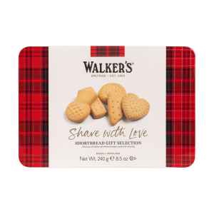 Top Food Feinkost - Walkers Shortbread Ltd. Shortbread Gift Selection „Share with Love“ 240g - Dose | Geschenkdose mit fein ausgewählter Shortbread-Selektion.