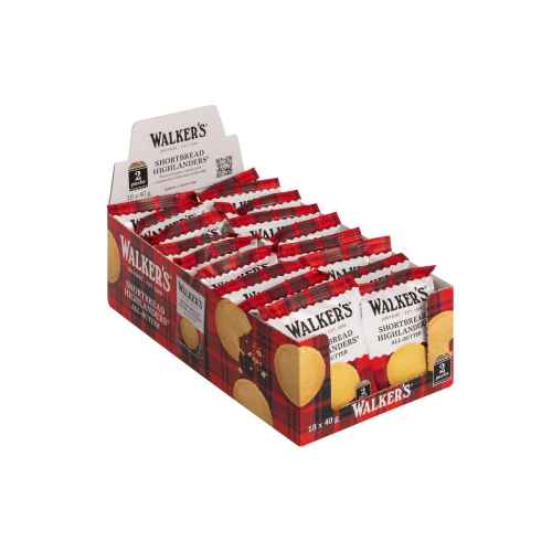 Top Food Feinkost - Walkers Shortbread Ltd. Shortbread Highlanders 2er 40g | Schottisches Buttergebäck in der klassischen Highlanders Form