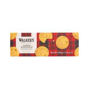 Top Food Feinkost - Walkers Shortbread Ltd. Almond Shortbread 150g | Schottisches Buttergebäck mit Mandeln.