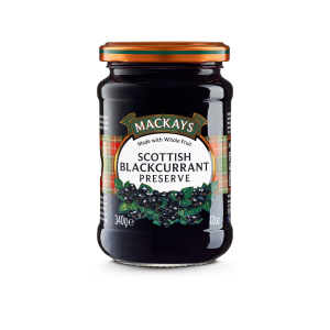 Top Food Feinkost - Mackays Scottish Blackcurrant Preserve 340g | Schwarze Johannisbeer-Konfitüre